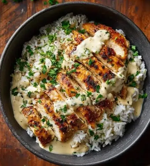 Creamy Garlic and Greens Bowl